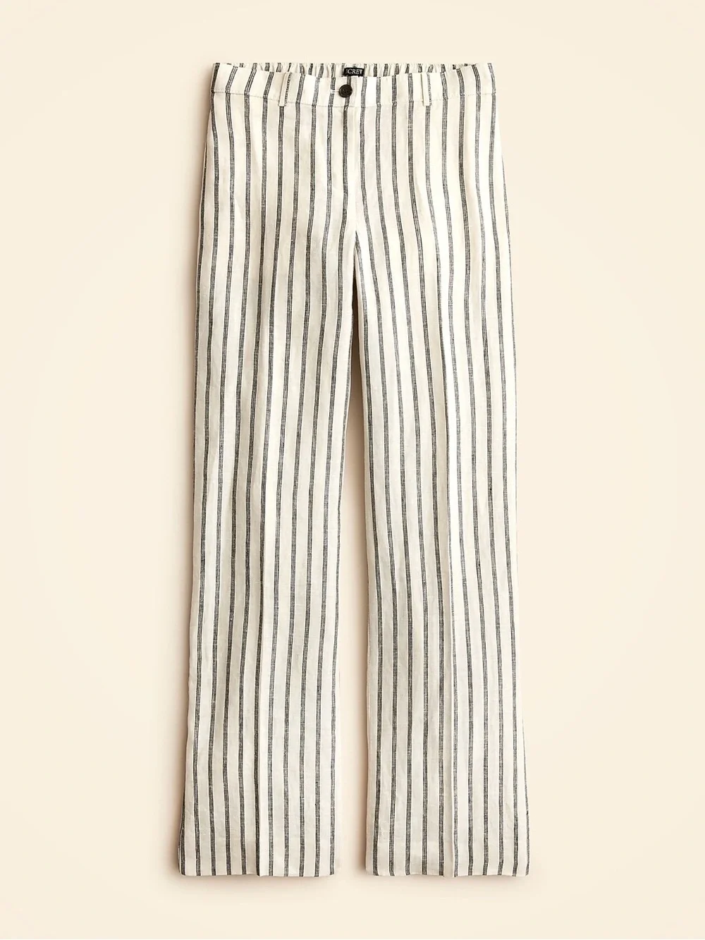 J Crew Harbor pant in striped linen Sz M